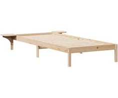 Lova Lovos rėmas su šoninėmis stalelėmis Natūrali 100 x 220 cm