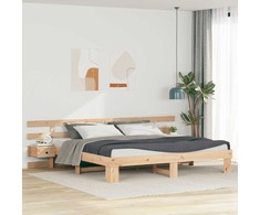 Lovos rėmas Ruda 180 x 200 cm Kietos pušies mediena
