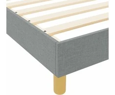 Lovos rėmas su galvūgalio Šviesiai pilka 120 x 200 cm audinys