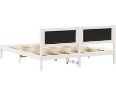 Lovos rėmas Šviesiai pilka 200 x 200 cm Kietos pušies mediena