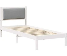 Lova Lovos rėmas Šviesiai pilka 80 x 190 cm Kietos pušies mediena