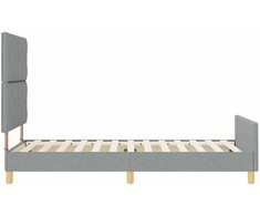 Lova Lovos rėmas su galvūgalio Šviesiai pilka 90 x 200 cm audinys