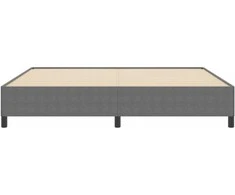 Kiemas lova Šviesiai pilka 200 x 200 cm Kordūrinis audinys
