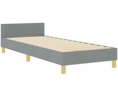 Lova Lovos rėmas su galvūgalio Šviesiai pilka 80 x 200 cm audinys