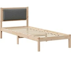 Lova Lovos rėmas Tamsiai pilka 80 x 200 cm Kietos pušies mediena