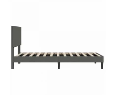 Lova Lovos rėmas Tamsiai pilka 80 x 200 cm Kordūrinis audinys
