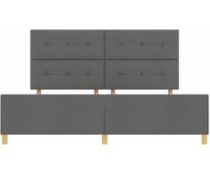 Lovos rėmas su galvūgalio Tamsiai pilka 200 x 200 cm audinys