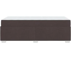 Lova Lovos rėmas su čiužiniu Tamsiai rudas 80 x 200 cm audinys