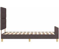 Lova Lovos rėmas su galvūgalio Tamsiai ruda 100 x 200 cm audinys