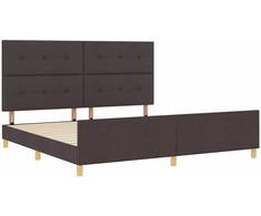 Lovos rėmas su galvūgalio Tamsiai ruda 200 x 200 cm audinys