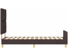 Lova Lovos rėmas su galvūgalio Tamsiai ruda 80 x 200 cm audinys