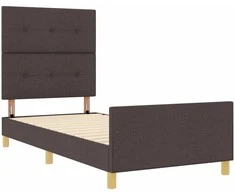 Lova Lovos rėmas su galvūgalio Tamsiai ruda 90 x 200 cm audinys