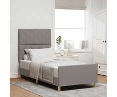 Lova Lovos rėmas su galvūgalio Tortora 100 x 200 cm audinys