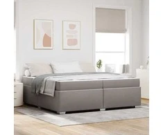 Lova Lovos rėmas su čiužiniu Taupe 200 x 200 cm audinys
