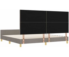 Lovos rėmas su galvūgalio Tortora 200 x 200 cm audinys