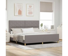 Lovos rėmas su galvūgalio Tortora 200 x 200 cm audinys