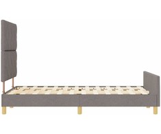 Lova Lovos rėmas su galvūgalio Tortora 120 x 200 cm audinys
