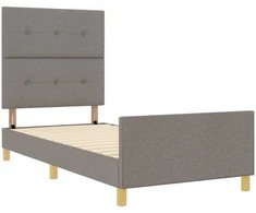 Lova Lovos rėmas su galvūgalio Tortora 90 x 190 cm audinys