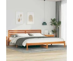 Lova Lovos rėmas Vaško ruda 200 x 210 cm Kietos pušies mediena