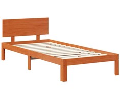 Lova Lovos rėmas Vaško ruda 70 x 190 cm Kietas pušies medis