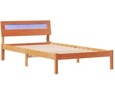 Lova Lovos rėmas Vaško ruda 75 x 190 cm Kietos pušies mediena