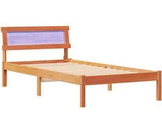 Lova Lovos rėmas Vaško ruda 75 x 190 cm Kietos pušies mediena