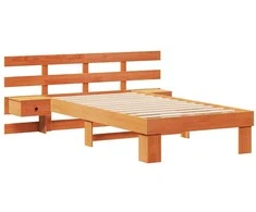 Lova Lovos rėmas Vaško ruda 80 x 200 cm Kietos pušies mediena