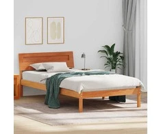 Lova Lovos rėmas Vaško ruda 80 x 200 cm Kietos pušies mediena