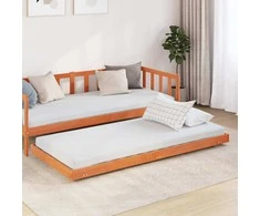 Lova Lovos rėmas Vaško ruda 80 x 200 cm Kietos pušies mediena