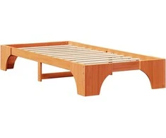 Lova Lovos rėmas Vaško ruda 80 x 200 cm Kietos pušies mediena