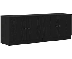 Lova Lovos spintelė su saugykla 2 pcs Juodas Ąžuolas 66 x 35 x 48 cm
