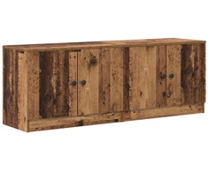 Lova Lovos spintelė su saugykla 2 pcs Senas medis 66 x 35 x 48 cm