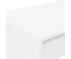 Lova Lovos stalas Balta Apdirbta mediena 100 x 45 x 75 cm