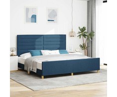 Lovos rėmas su galvūgalio Mėlyna 200 x 200 cm audinys