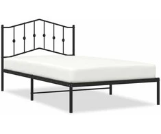 Lova Metalinis lovos rėmas su galvūgaliu, juodos spalvos, 107x203cm