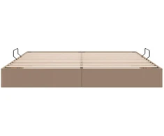 Lova Otomano lovos rėmas Kapučino 200 x 200 cm Dirbtinė oda