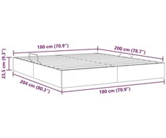 Otomano lovos rėmas su saugykla Rožinė 180 x 200 cm Aksomas