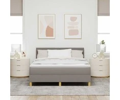 Kiemas lova su pagalve Tortora 140 x 190 cm audinys
