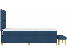 Kiemas lova su galvūgalio Mėlyna 200 x 90 cm audinys