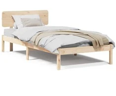 Lova Lovos rėmas Natūrali 90 x 200 cm Kietos pušies mediena