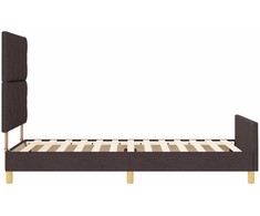 Lova Lovos rėmas su galvūgalio Tamsiai ruda 90 x 200 cm audinys