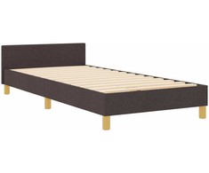 Lova Lovos rėmas su galvūgalio Tamsiai ruda 90 x 200 cm audinys