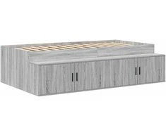 Lova Lovos rėmas Pilkas Sonoma 90 x 200 cm Apdirbta mediena