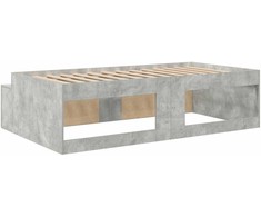 Lova Lovos rėmas Betono pilka 100 x 200 cm Apdirbta mediena