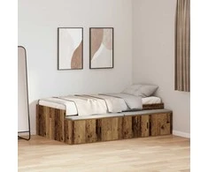 Lova Lovos rėmas Senovinis medis 70 x 190 cm Apdirbta mediena
