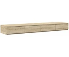 Lova su daiktų laikymo vieta su stalčių Sonoma ąžuolas 140 cm