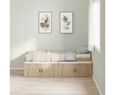 Lovos rėmas Sonoma ąžuolas 80 x 200 cm Apdirbta mediena