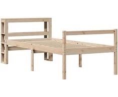 Lova senjorams su galvūgaliu, 75x190cm, pušies medienos masyvas