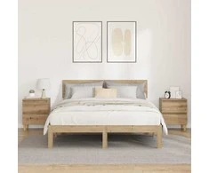 Lova spintelės 2 pcs Amatininkų ąžuolas 40 x 35 x 50 cm