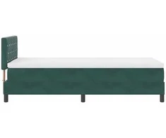 LED Čiužinio Lova Tamsiai žalia 90 x 200 cm Aksomas